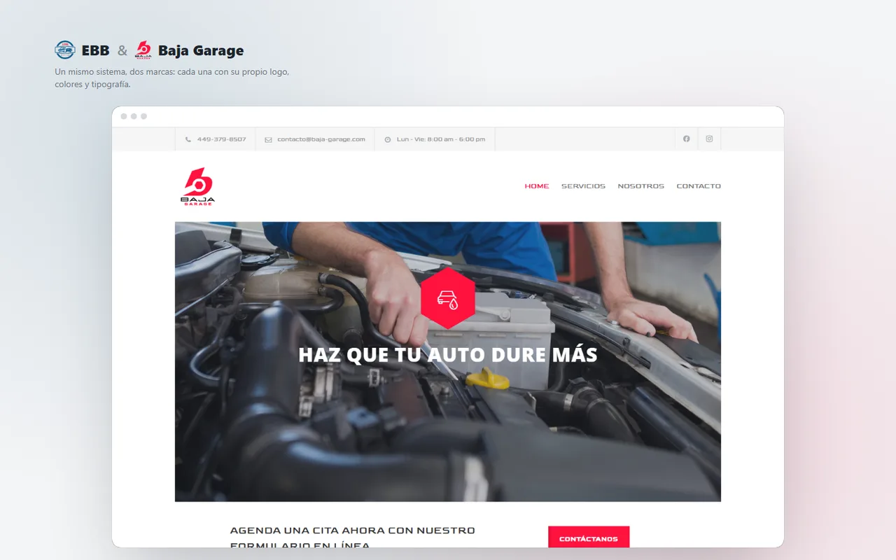 Página de inicio: Baja Garage